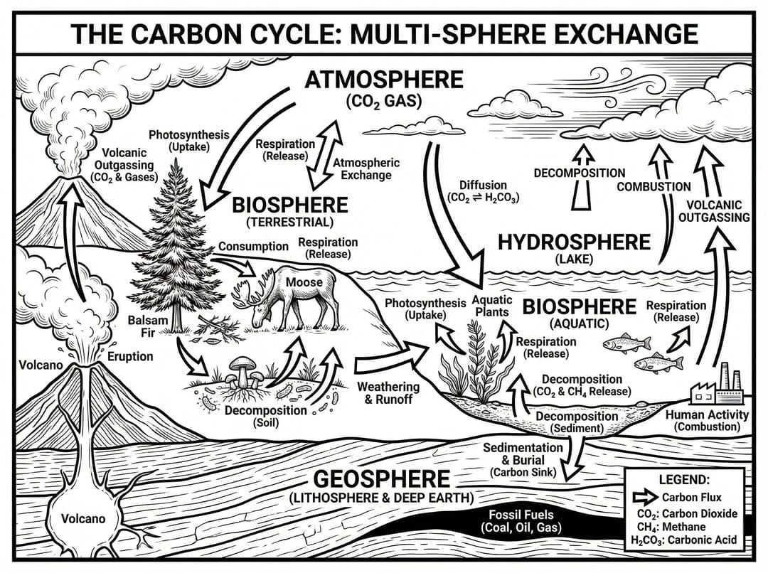Carbon Cycle Diagram
