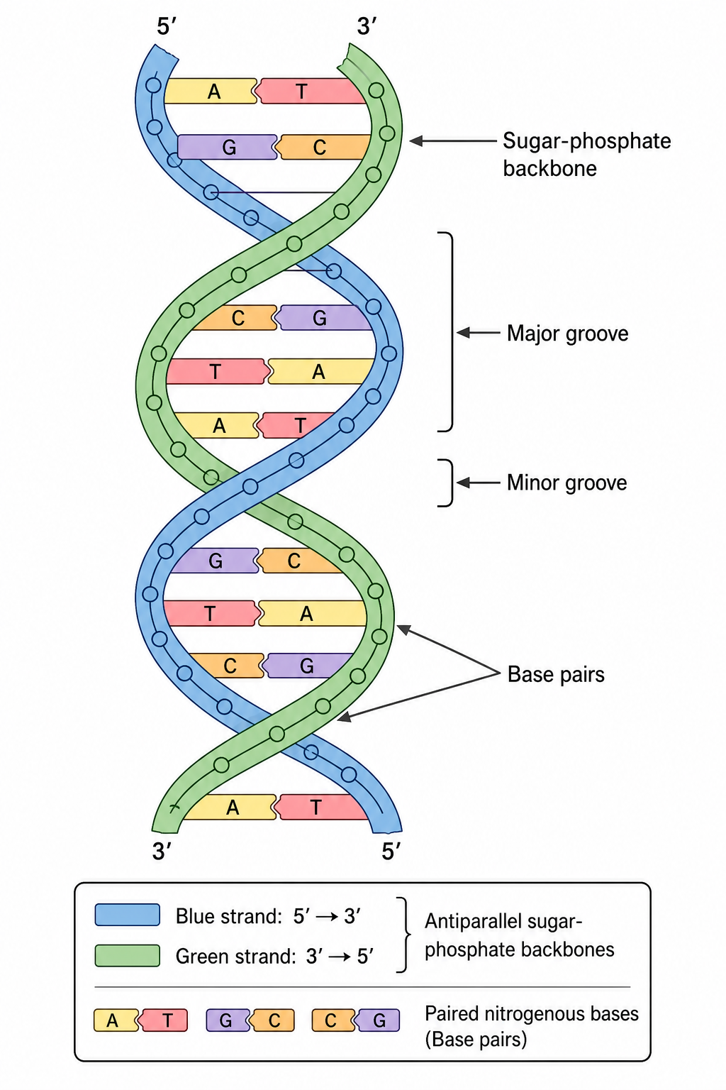 DNA Diagram Generator: Draw Labeled DNA | SciDraw AI