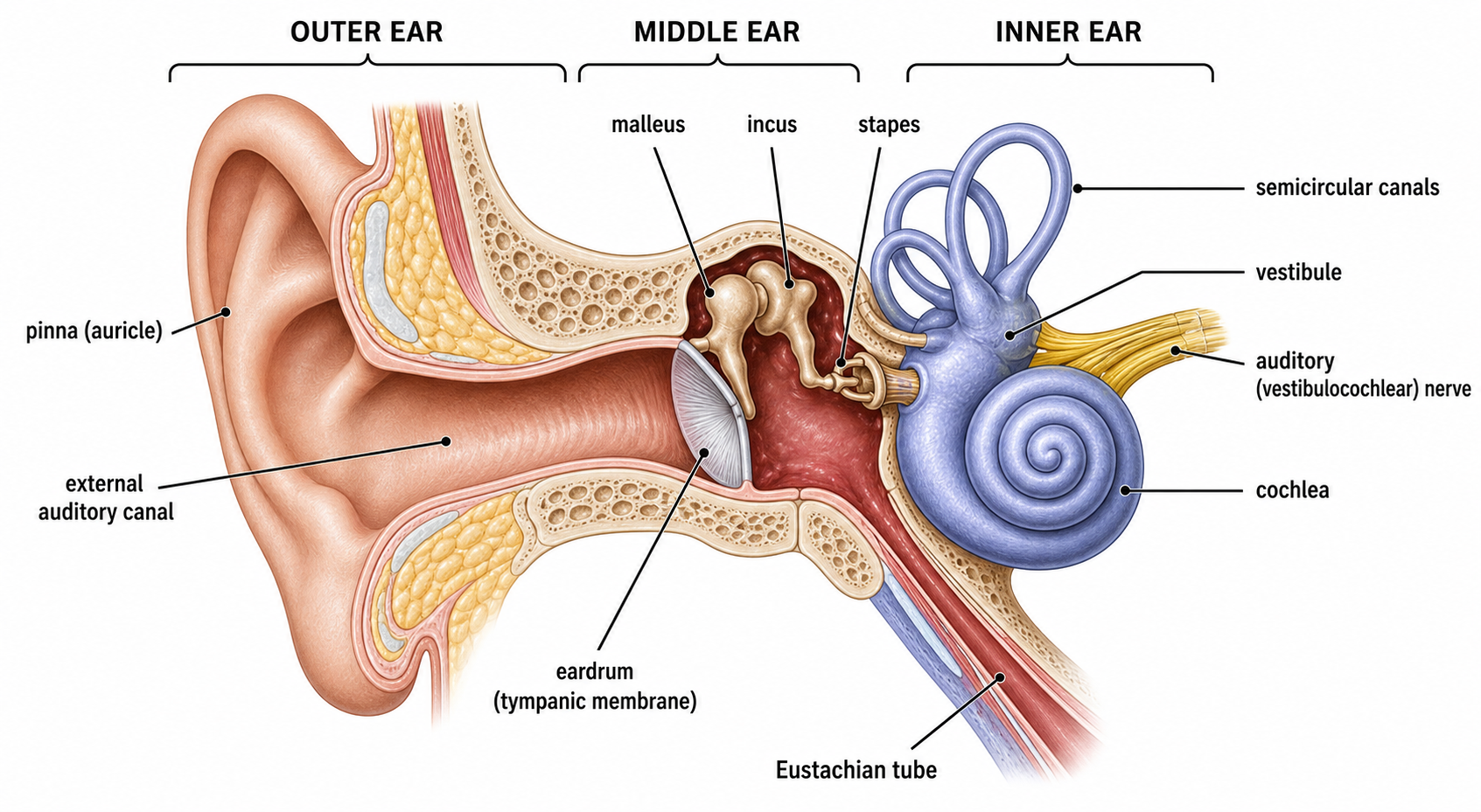 AI Ear Anatomy Diagram Generator