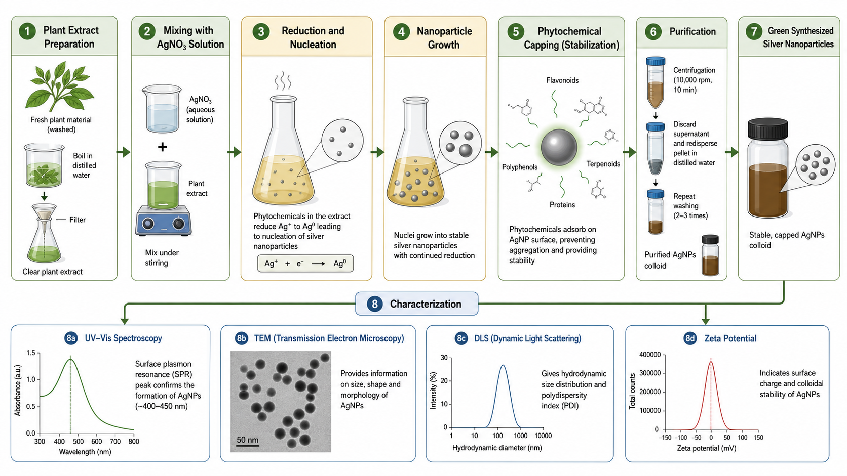Kostenloser KI-Generator für Nanopartikel-Synthese-Diagramme